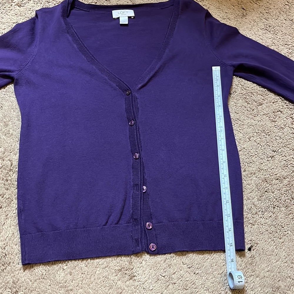 Loft • Purple Cardigan - Picture 5 of 5